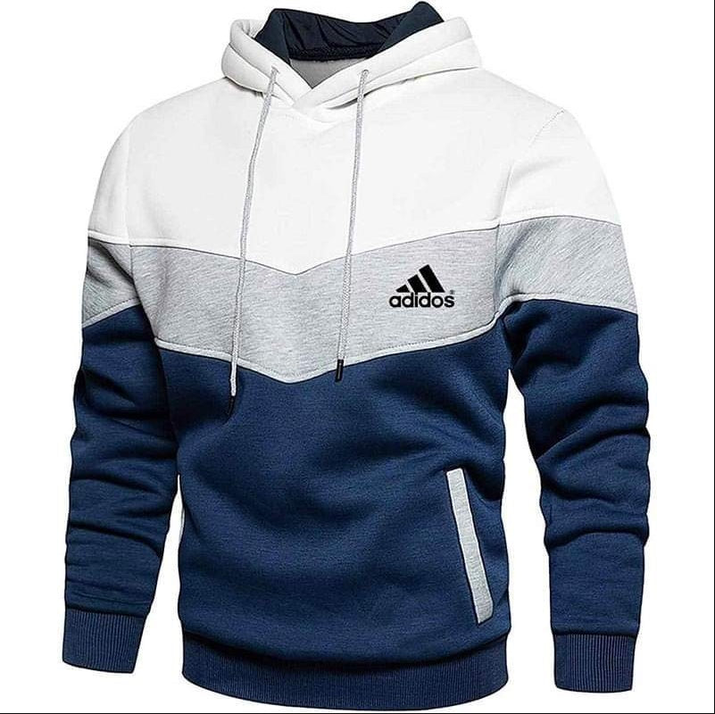 Men’s Patchwork Hoodie – Casual Hooded Sweatshirt for Everyday Streetwear